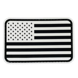 US Flag 3D Patch White/Black