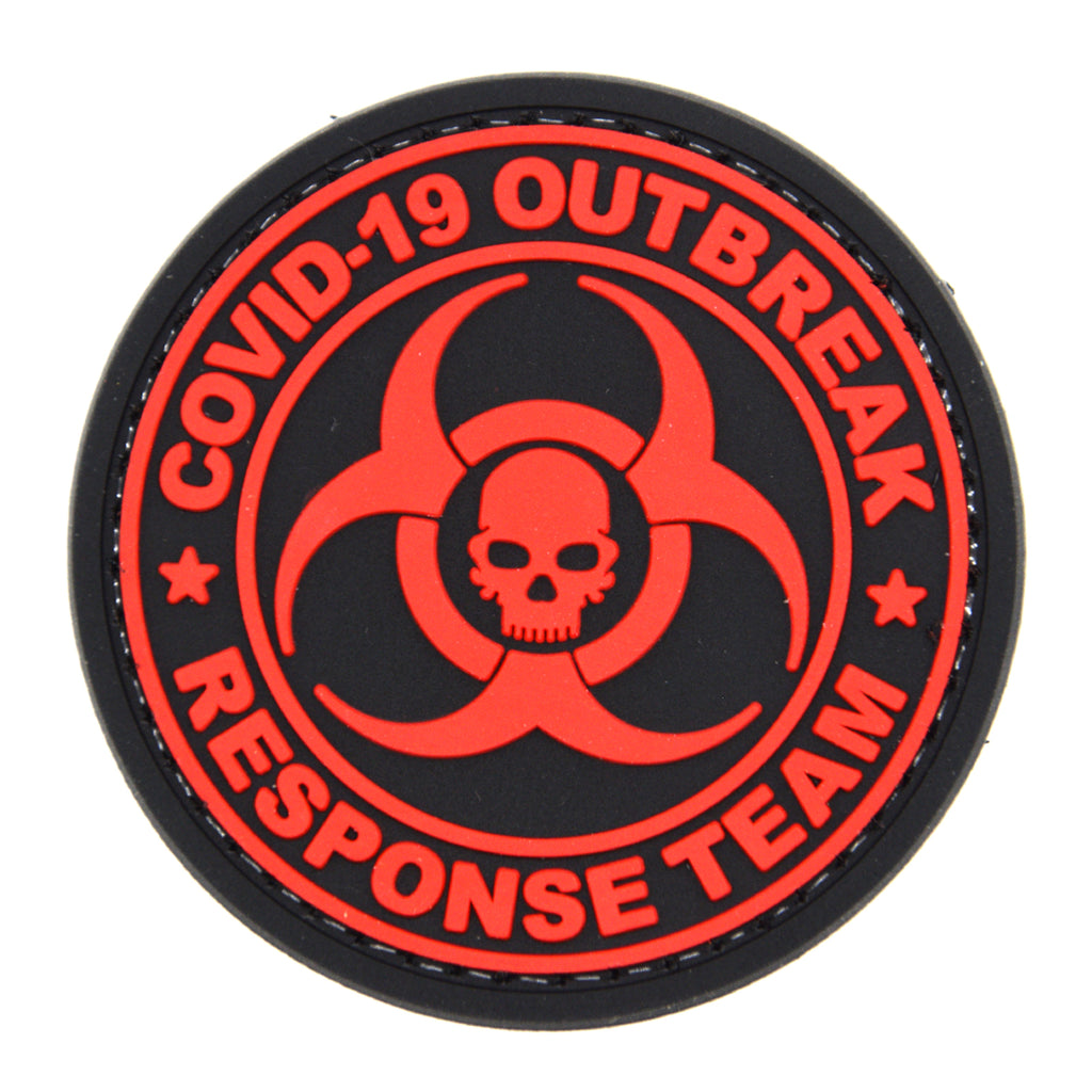 COVID-19 Outbreak Response Team PVC Patch Red/Black