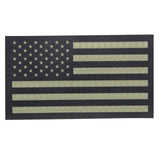 USA Flag Patch Reflective/Green