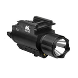 NcSTAR Tactical Green Laser & 3W 150 Lumens LED Flashlight QR Weaver Mount