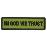 In God We Trust Patch Green