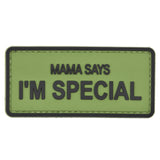 Mama Says I'm Special PVC Patch Green