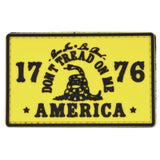 Don't Tread on Me 1776 Patch Yellow