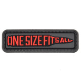 One Size Fits All Bullet Patch Gray
