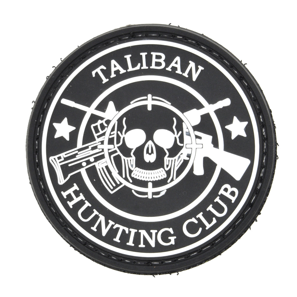 Taliban Hunting Club PVC Patch Black/White