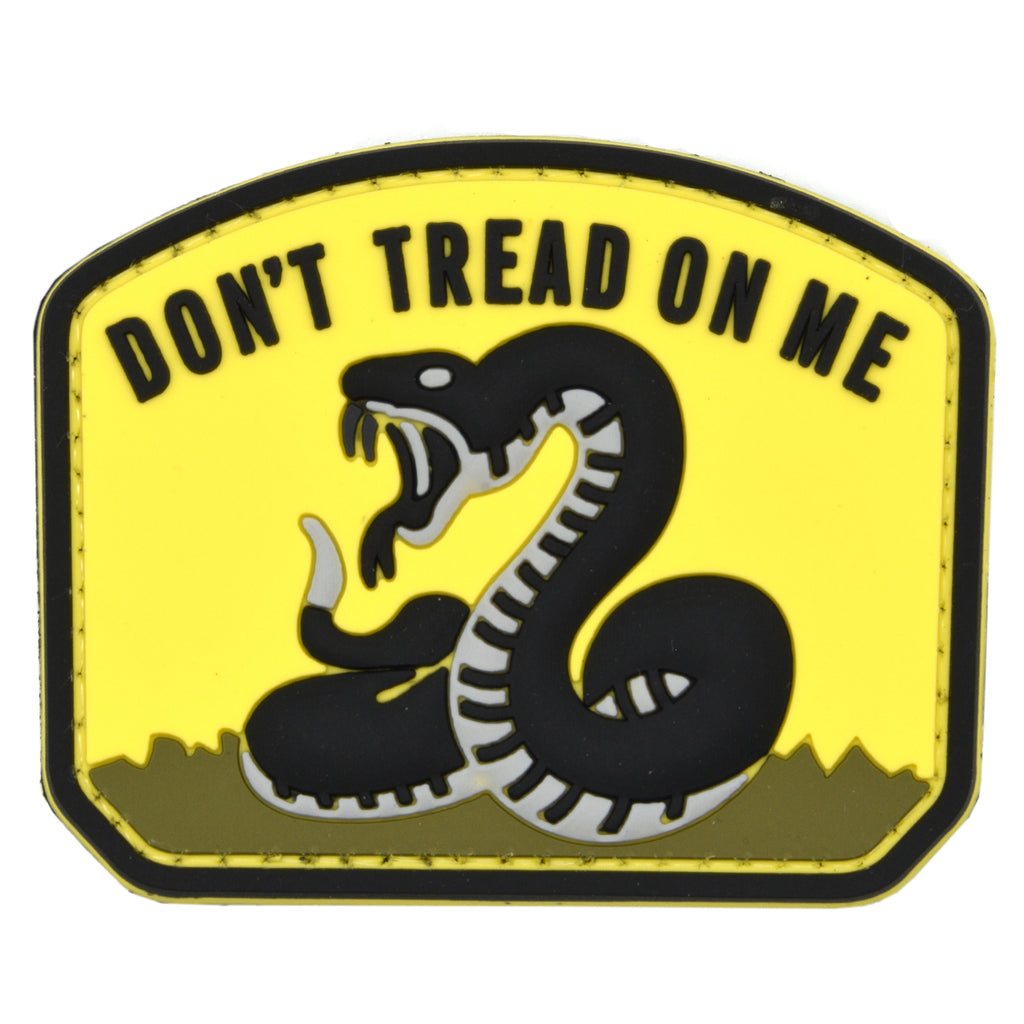 Don't Tread On Me PVC Patch Yellow