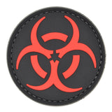 Biohazard Round Patch Black/Red