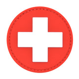 Medic Patch Round Red/White Cross