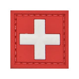 Square Medic First Aid Patch Red/White