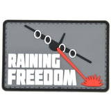 Raining Freedom Patch Gray