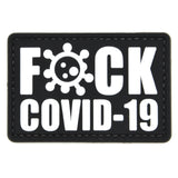 F*** COVID-19 PVC Patch Black/White