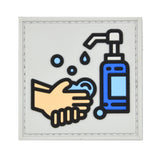 Wash Your Hands Patch Gray
