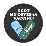 Got My COVID Vaccine Bandaids PVC Patch Black