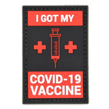I Got My COVID Vaccine Syringe Patch Black/Red