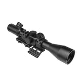 NcSTAR 4-16X4MM SHOOTER SERIES SCOPE & SPR MOUNT/ P4 SNIPER RETICLE/ BLACK