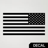 USA Flag Reverse Vinyl Decal